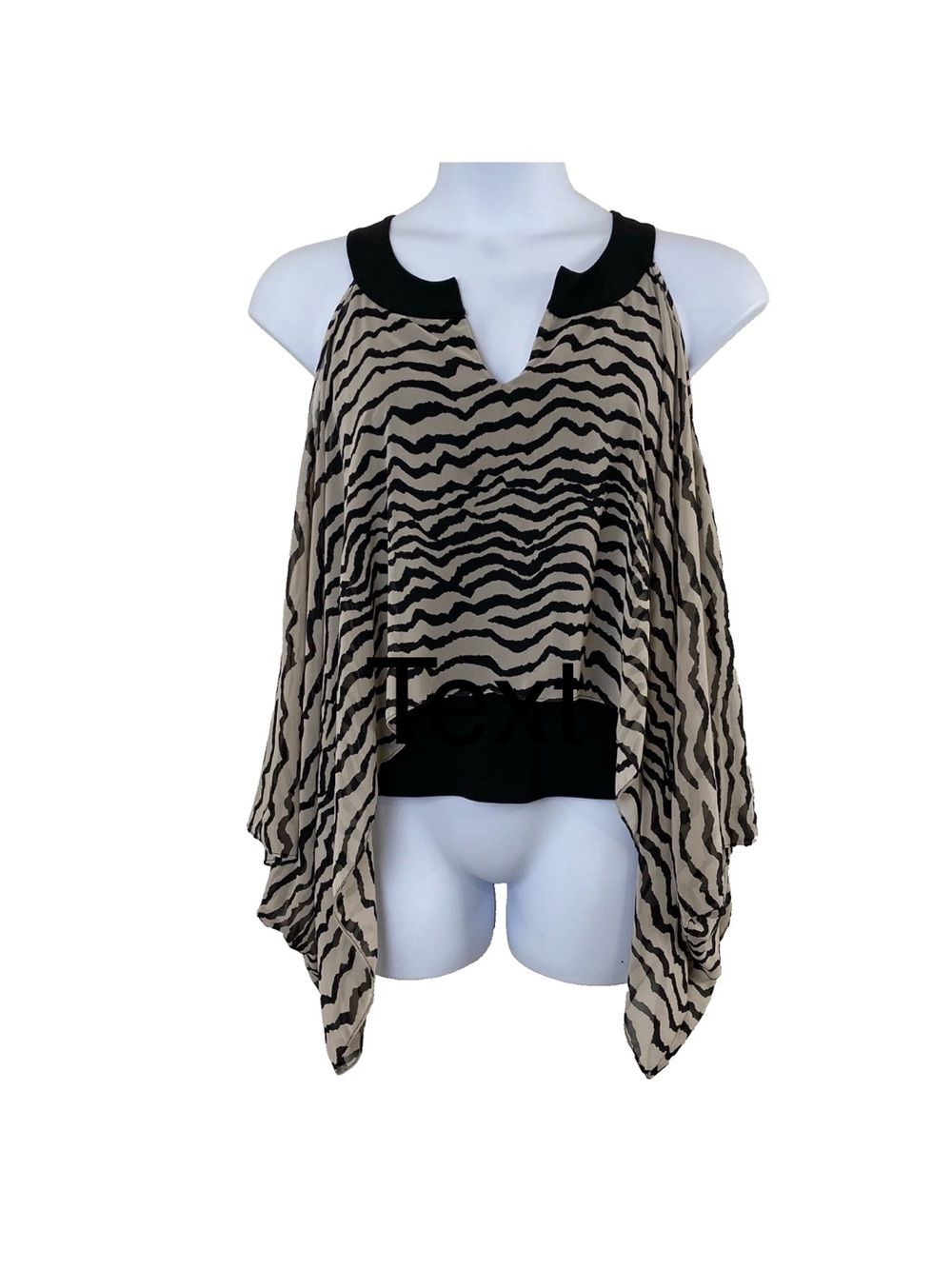 Joseph Ribkoff Animal Print Sleeveless Flowy Blouse - 10